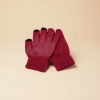 Guantes de punto rojo para mujeres calientes antideslizantes otoño invierno guantes de punto invierno Specification image
